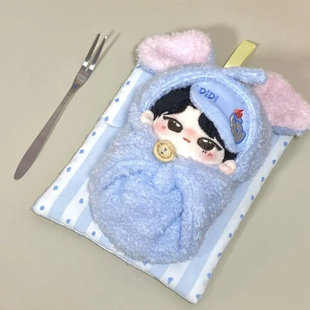 Cute Doll Sleeping Bag 10cm Doll Bedding Toy Elephant Mini Sleep Blanket Eye Mask Cotton Stuffed Doll