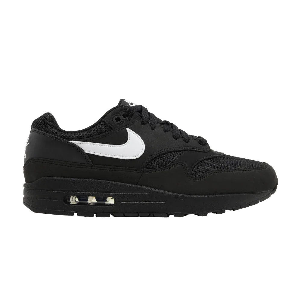 Air Max 1 Black White Swoosh
