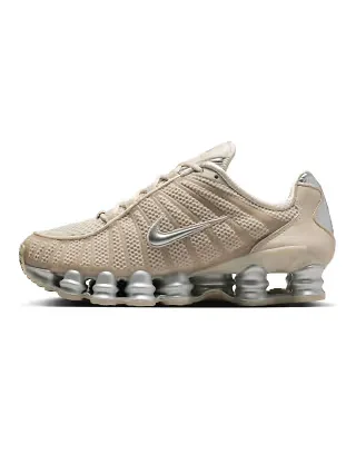 Nike Shox TL sneakers in silver and beige