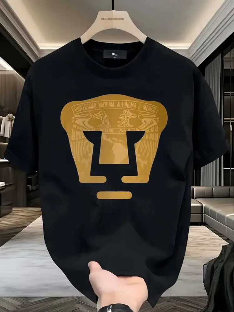 LIGA MX PUMAS UNAM Football Club T-Shirt - 100% Cotton, Prime Day Mens Graphic Tee, S-XXL