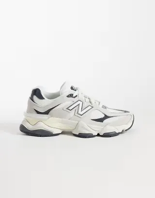 New Balance 9060 sneaker in white and black