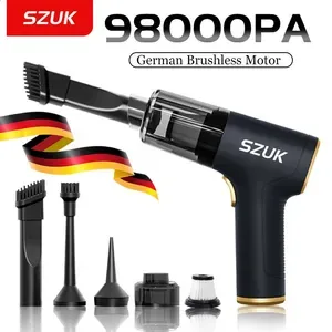 SZUK 98000PA Car Vacuum Cleaner Wireless Mini Powerful Cleaning Machine Handheld for Car Portable Blow Computer Home App