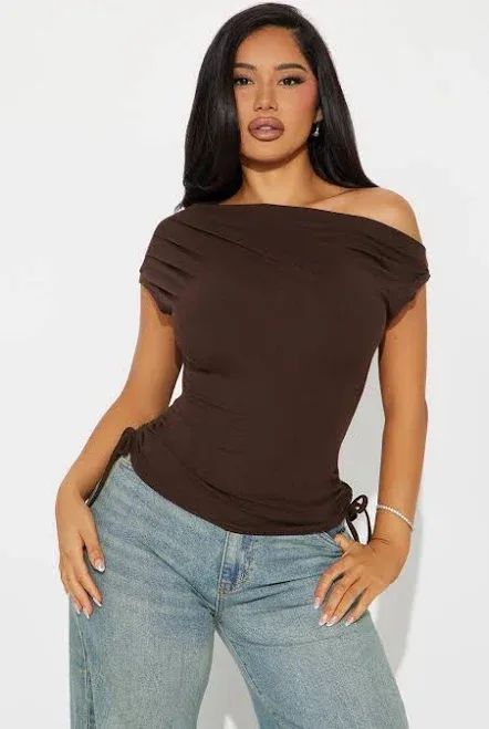 Fashion Nova Short Sleeve Off Shoulder Blouse