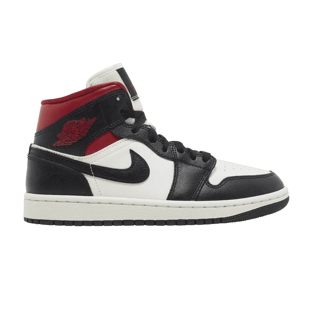 Air Jordan 1 Mid Black Gym Red