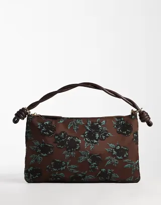 ASOS DESIGN floral jacquard shoulder bag