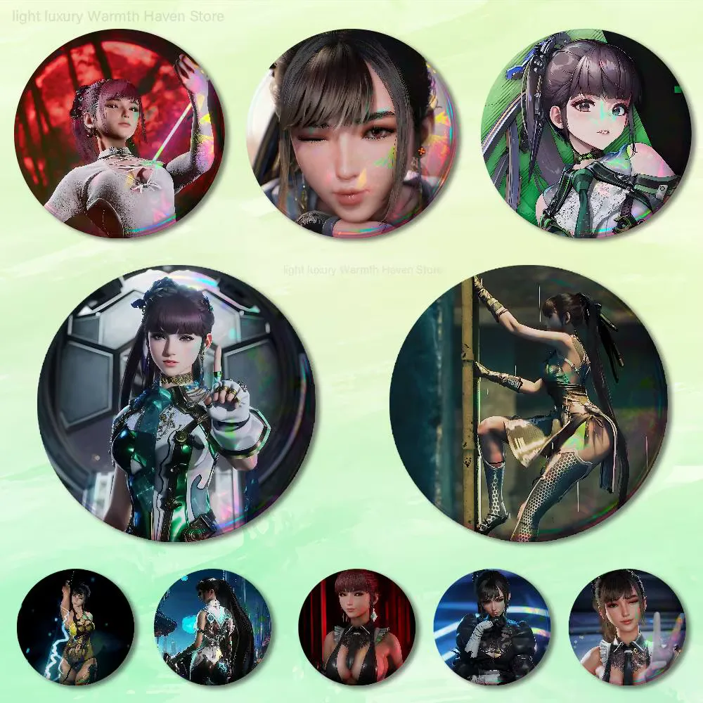 Game S-Stellar B-Blade Eve 32mm 58mm 75mm 44mm 25mm Anime Badges Brooches DIY Pins Decorations Birthday Gifts