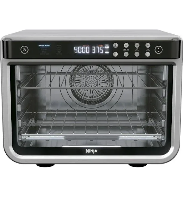 Ninja Foodi 8-in-1 XL Pro Air Countertop Oven, 2 Level Cooking, Air Fryer, Bake, Roast, Toast, with True Surround Convec