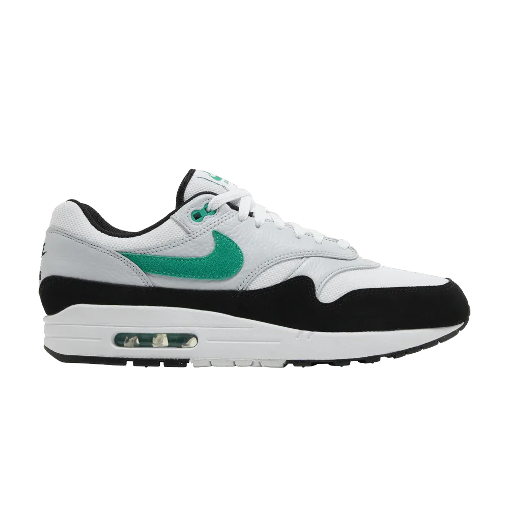 Air Max 1 White Black Stadium Green