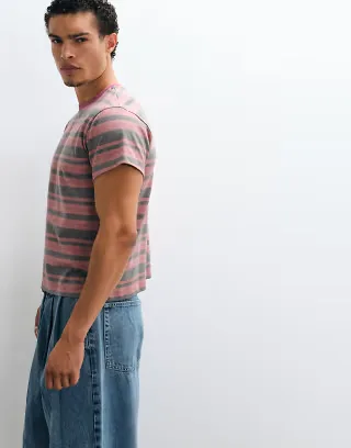Reclaimed Vintage short sleeve t-shirt in red stripes