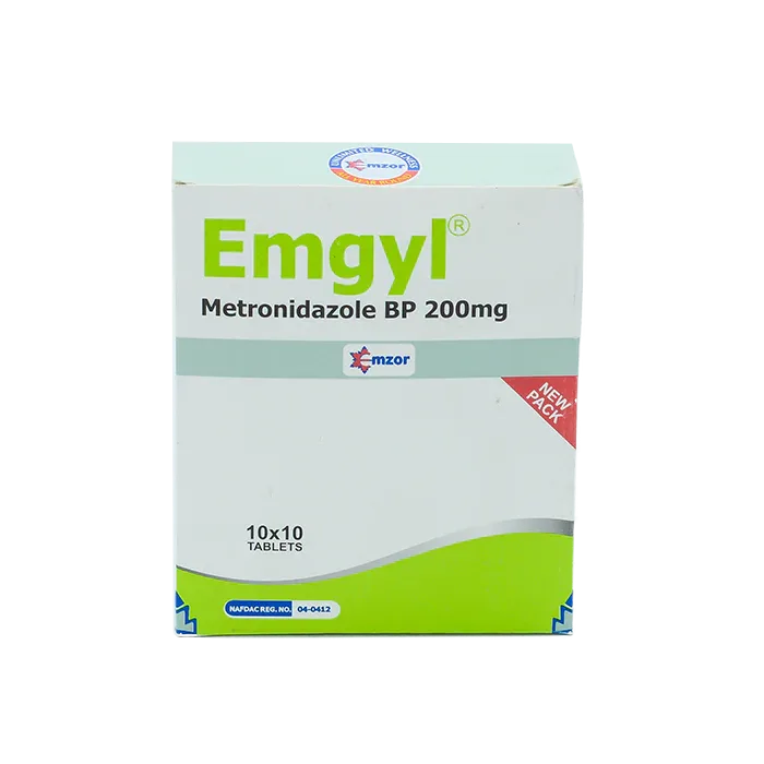 Emgyl (Metronidazole) 200mg x100 Tablets Blister