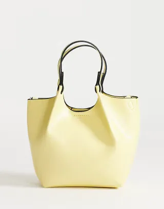 Topshop Gabbie purse in lemon