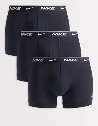 Nike Essential Cotton Stretch 3 pack briefs in black