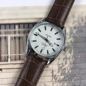 Mens Luxury Watches: Elegant Timepiece with Quartz Movement, Simulated Leather Strap, Classic Three-Hand Display, Perfec