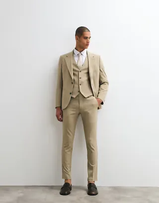 ASOS DESIGN stone skinny fit suit