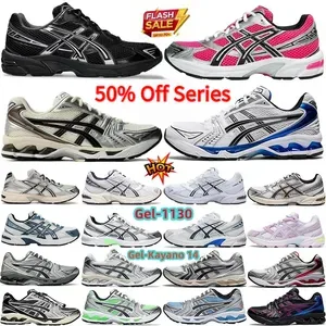 Gel Kayano 14 Running Shoes, Breathable Mesh Upper, Thick Soled Shock Absorbing Sneakers for Men and Women, Designer Spo