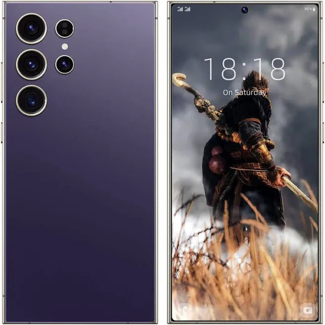 S24 Ultra Smartphone 7.3" Hd Factory Unlocked Android 8+512gb 8000mah