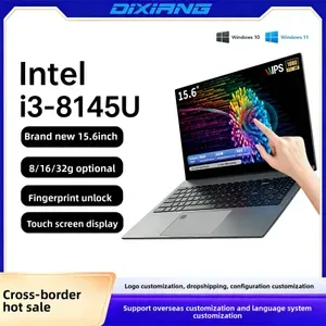 Brand new 15.6 inch Core i3-8145U laptop touch screen business office netbook laptop