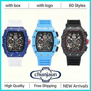 AAA Richaly Rd Milles Designer Chronograph Watches - High Quality Quartz Automatic Watches for Men and Women with Rubber