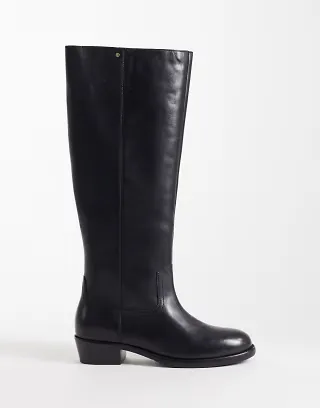 Bronx Rho-deo knee boots in black