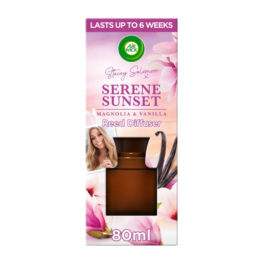 Air Wick Air Freshener Stacey Solomon Serene Sunset Essential Oils Reed Diffuser 80 ml