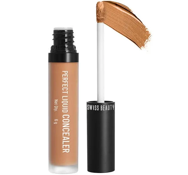 Swiss Beauty Creamy Concealer Warm Sand, Full Coverage, Lightweight for Dark Circles & Blemishes