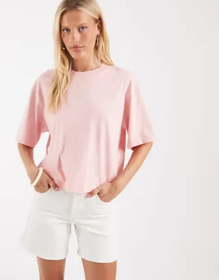 & Other Stories boxy t-shirt in soft pink