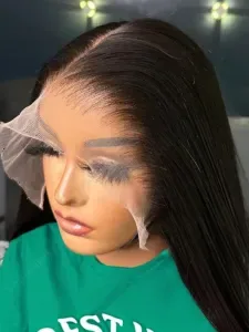 Wear And Go Glueless Human Hair Wigs - HD Transparent Lace, Pre-Cut Pre-Plucked Closure, Natural Look