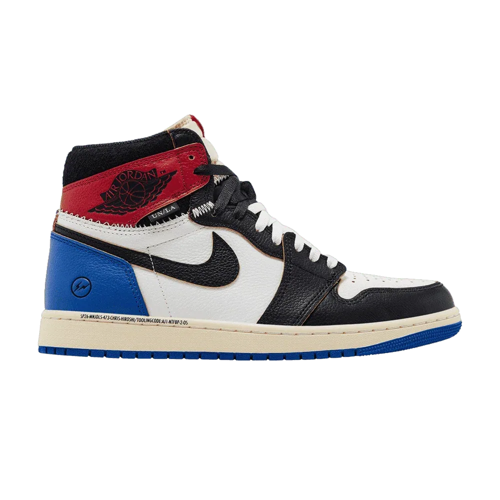 Air Jordan 1 Retro High OG Varsity Red x Fragment Design x Union LA