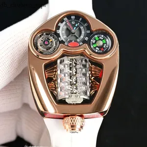 J&C watch Bugatti Chiron Tourbillon Mens Watch 16-Cylinder Engine Luxury J&C Automatic Oversize Wristwatch Sapphire Crys
