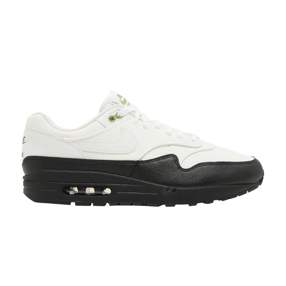 Air Max 1 White Black Chlorophyll