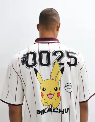 ASOS DESIGN oversized tee with Pokemon Print in White