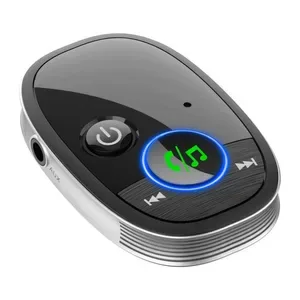 Car FM Transmitters Bluetooth 5.0 - Hands-Free Calling & Audio Receiver - Car Bluetooth Adapter for Wireless Music Strea