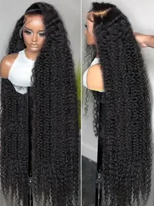 Mogolian Human Hair Wigs - Glueless Wear and Go Loose Deep Wave - 13x4 & 13x6 HD Lace Frontal - 30 to 40 Inch Preplucked