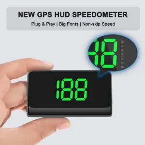 Universal Car Head-Up Display HD Digital GPS Speedometer - KMH/MPH HUD Windshield Projector Auto Electronics Accessories