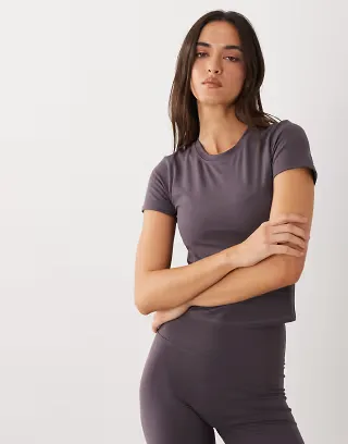 4505 Icon soft touch studio baby t-shirt in storm gray