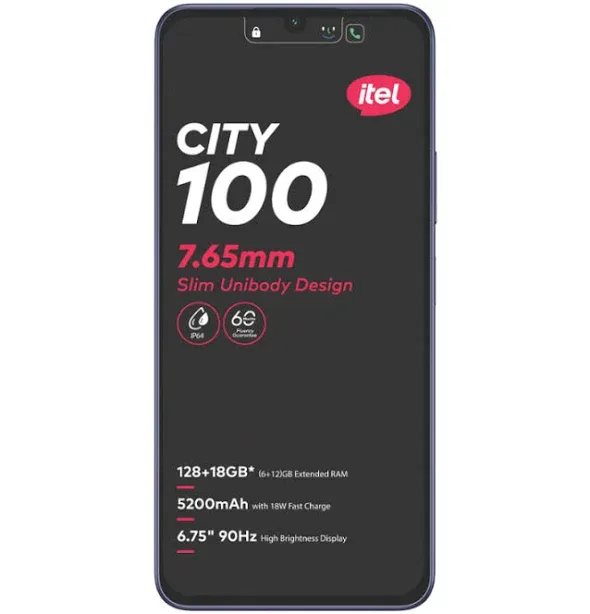 Itel City 100 Dual Sim Cellphone - Blue - Telkom / Dual Sim / No