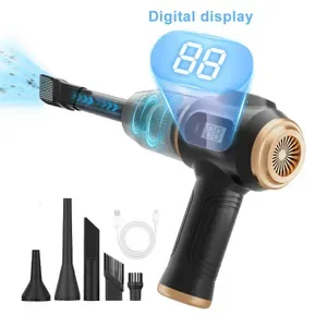 2-in-1 Cordless Handheld Vacuum Cleaner with Air Duster, Digital Display, Portable for Electronics, Car, Home, Office