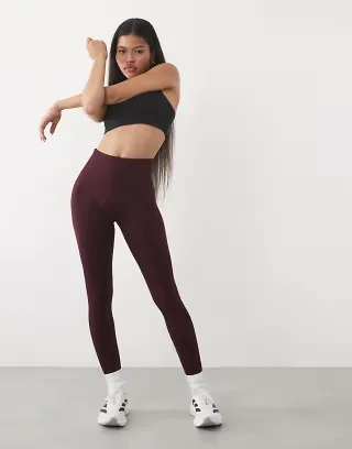 4505 Petite sculpting seamless high waist gym leggings in wine