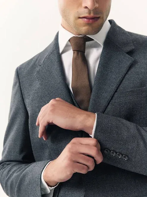 Next Men's Tailored Fit Merino Wool Blend Suit Jacket