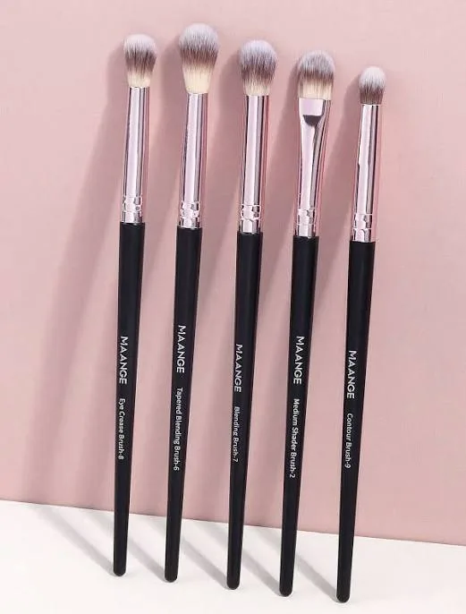 MAANGE Multicolor 5/7pcs Synthetic Fiber Eye Makeup Brush Sets Kits Cosmetic Brush Beauty Supplies Foundation Blush Cont