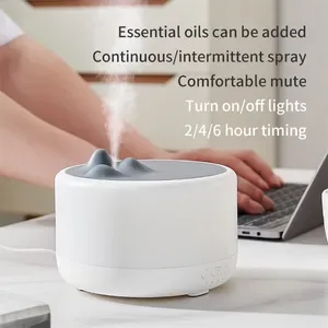 Other Electronics FEA Air Humidifier with LED Flame Lam Timing Function USB Large Capacity Ultrasonic Spray Household Mu