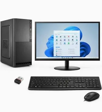 TECH- Assemblers Core i5 Desktop Computer Set | i5-650 | 8GB DDR3 RAM | 128GB SSD + 500GB HDD | Windows 11 Home (Trial)
