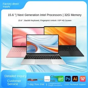 Factory 15 15.6-Inch Ultralight Laptop - Portable Office, College, Gaming Notebook for Learning and Work