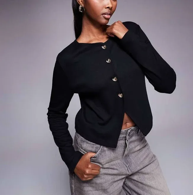 River Island – Cropped Cardigan Women – Polyester