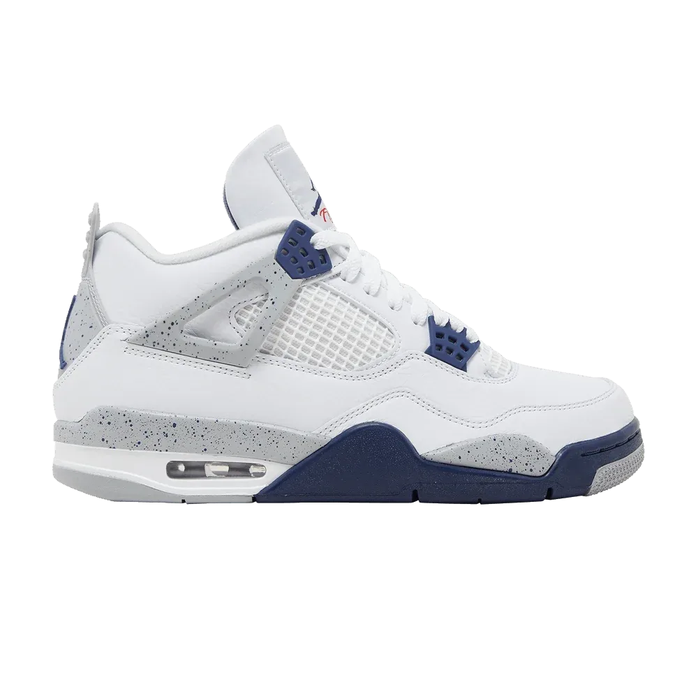 Air Jordan 4 Retro White Midnight Navy