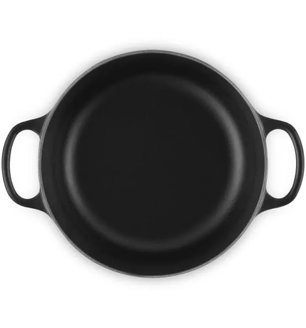 Le Creuset Signature Cast Iron Round Dutch Oven 24cm Matte Black by Crate & Barrel