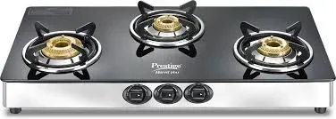Prestige Royale Plus 3 Burner GT03L SS Glasstop Gas Stove