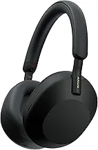 WH-1000XM5 Best Active Noise Cancelling Wireless Bluetooth Over Ear Headphones with Mic for Clear Calling,Battery Life 3