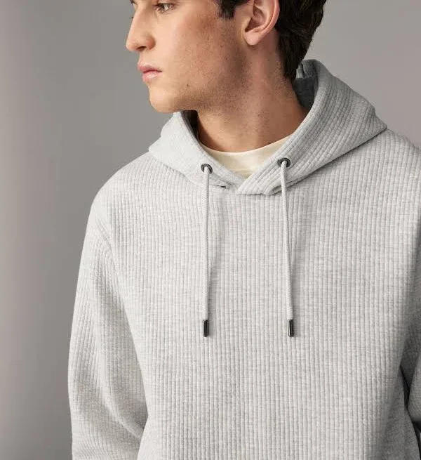 Mens Next Linear Texture Hoodie