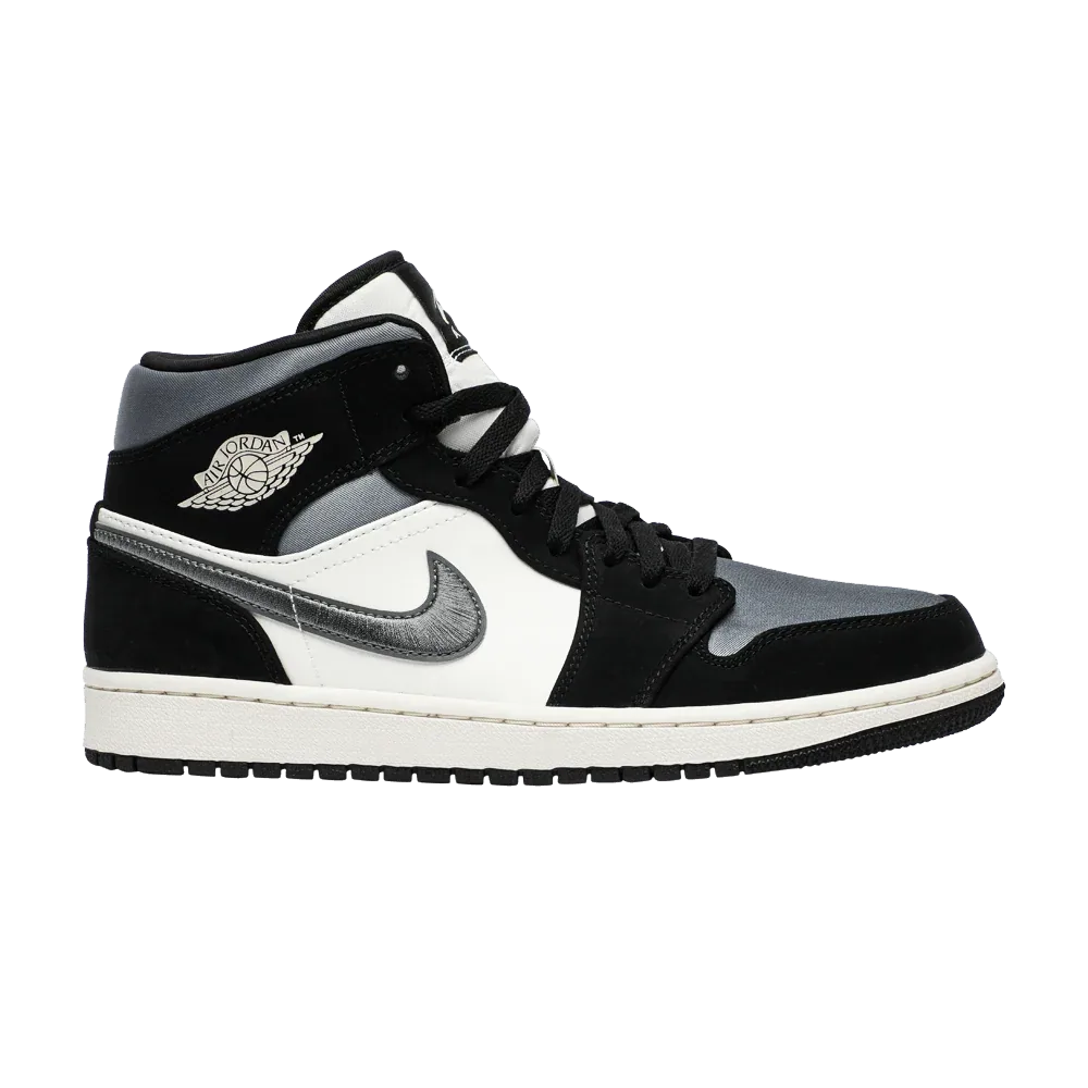 Air Jordan 1 Mid Satin Grey Toe